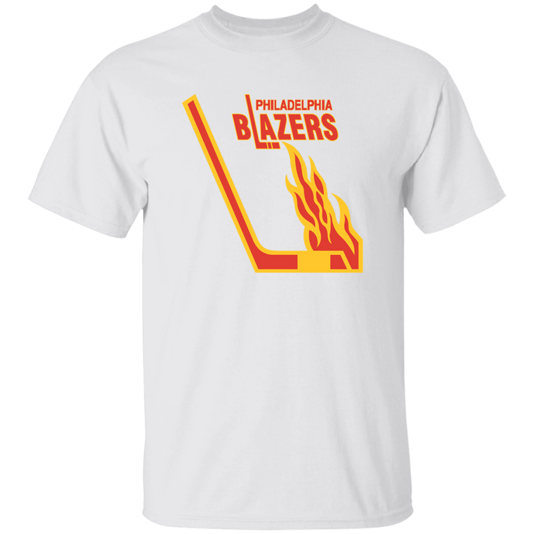 Philadelphia Blazers WHA Hockey Short Sleeve Tee Shirt in White
