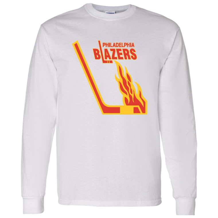 Philadelphia Blazers WHA Hockey Long Sleeve Shirt in White