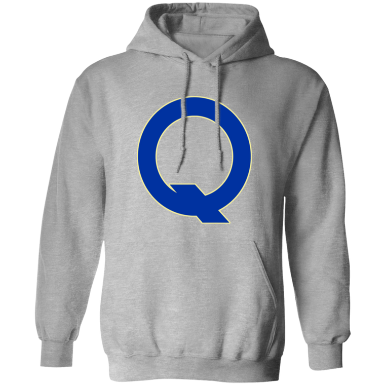 Quebec Bulldogs WHA Hockey Hoodie Pullover in Sport Grey