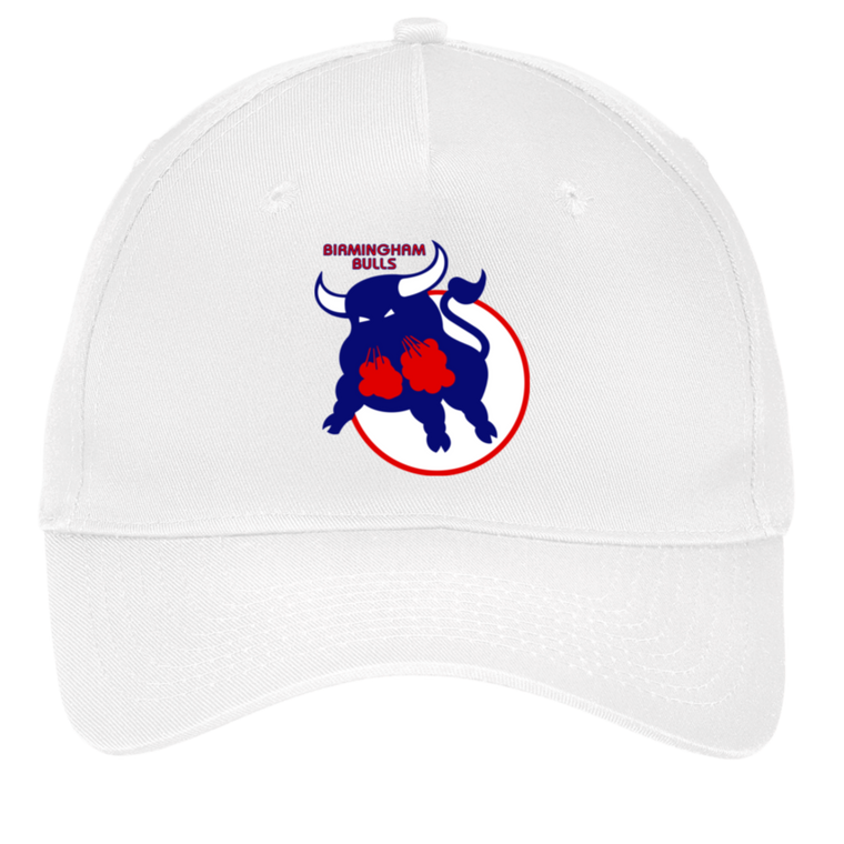 Birmingham Bulls WHA Hockey Twill Cap 5-Panel in White