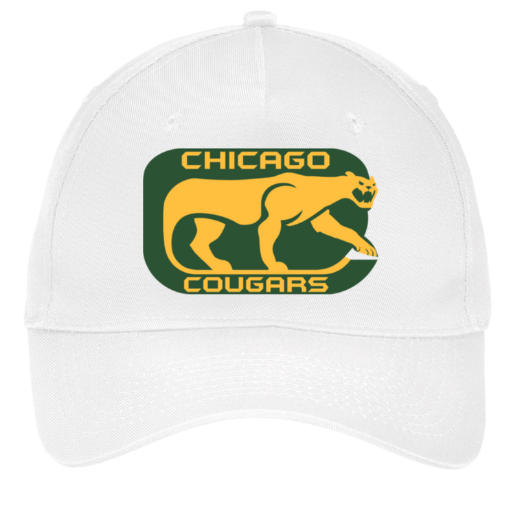 Chicago Cougars WHA Hockey Twill Cap 5-Panel in White