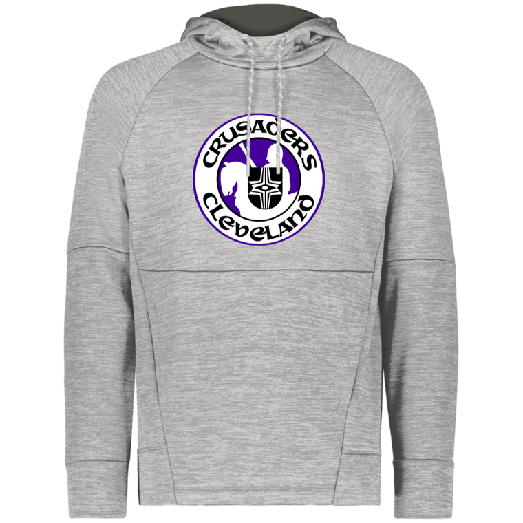 Cleveland Crusaders WHA Hockey Fleece Performance Hoodie in Athletic Grey