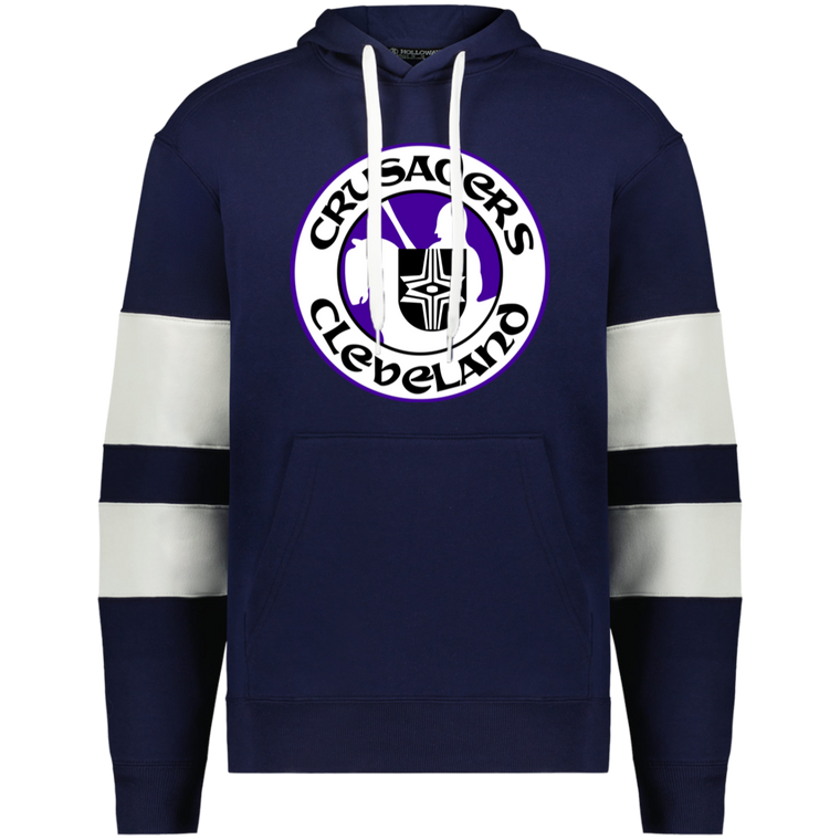 Cleveland Crusaders WHA Hockey Athletic Fleece Hoodie in Navy/White