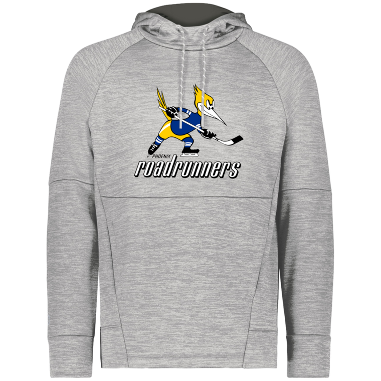 Phoenix Roadrunners WHA Hockey Fleece Performance Hoodie in Athletic Grey