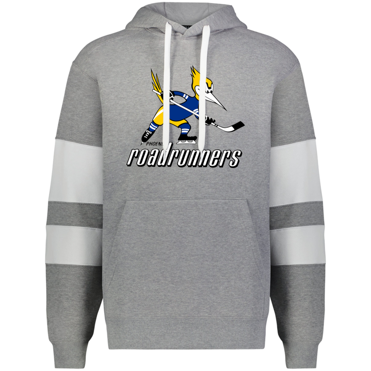 Phoenix Roadrunners WHA Hockey Athletic Fleece Hoodie in Charcoal Heather/White