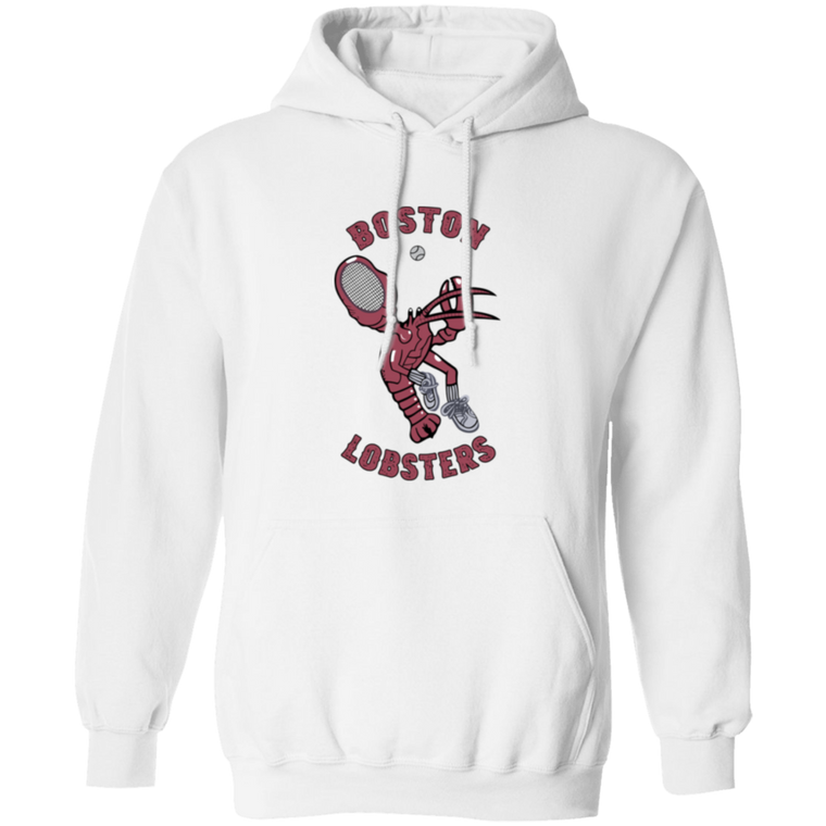 Retro Boston Lobsters pullover hoodie featuring vintage WTT tennis team logo in white