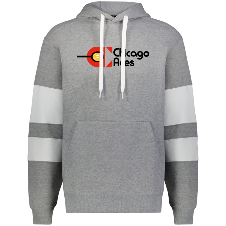 Chicago Aces WTT Tennis Athletic Fleece Hoodie in Charcoal Heather/White