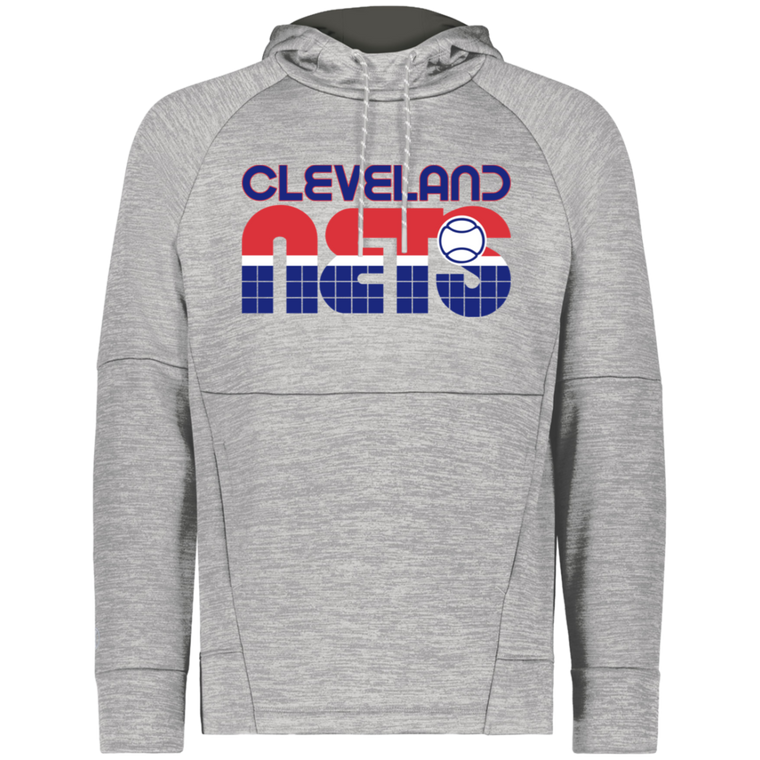 Cleveland Nets WTT Tennis Performance Fleece Hoodie in Athletic Grey