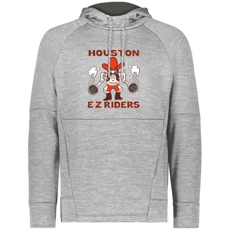 Houston E-Z Riders WTT Tennis Performance Fleece Hoodie in Athletic Grey