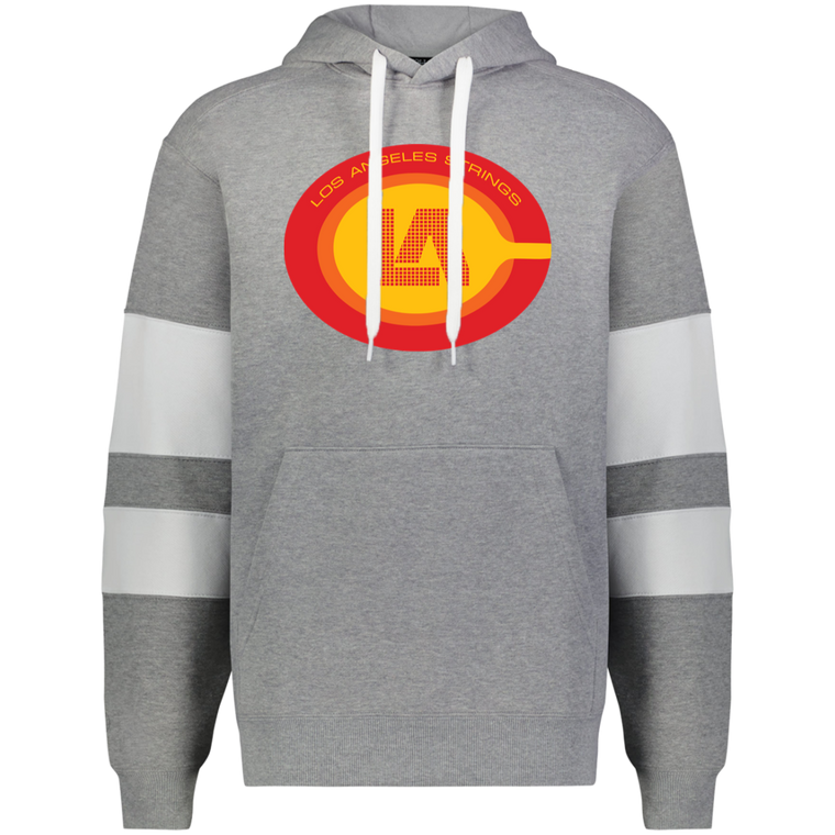 Los Angeles Strings WTT Tennis Athletic Fleece Hoodie in Charcoal Heather/White
