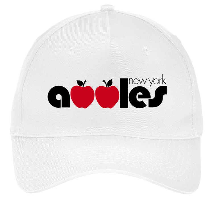 Vintage x World Team Tennis twill cap with seamless 5-panel front and retro logo in white