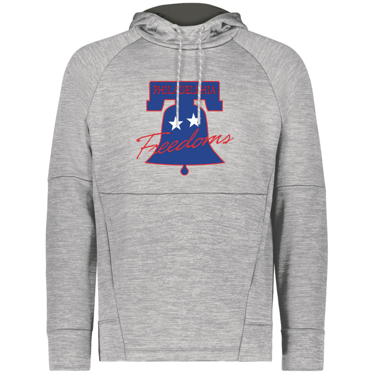 Philadelphia Freedoms WTT Tennis Performance Fleece Hoodie in Athletic Grey