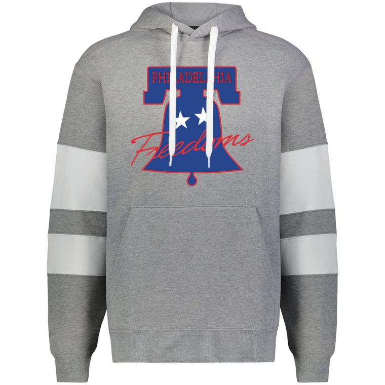 Philadelphia Freedoms WTT Tennis Athletic Fleece Hoodie in Charcoal Heather/White