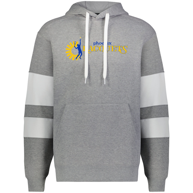 Phoenix Racquets WTT Tennis Athletic Fleece Hoodie in Charcoal Heather/White