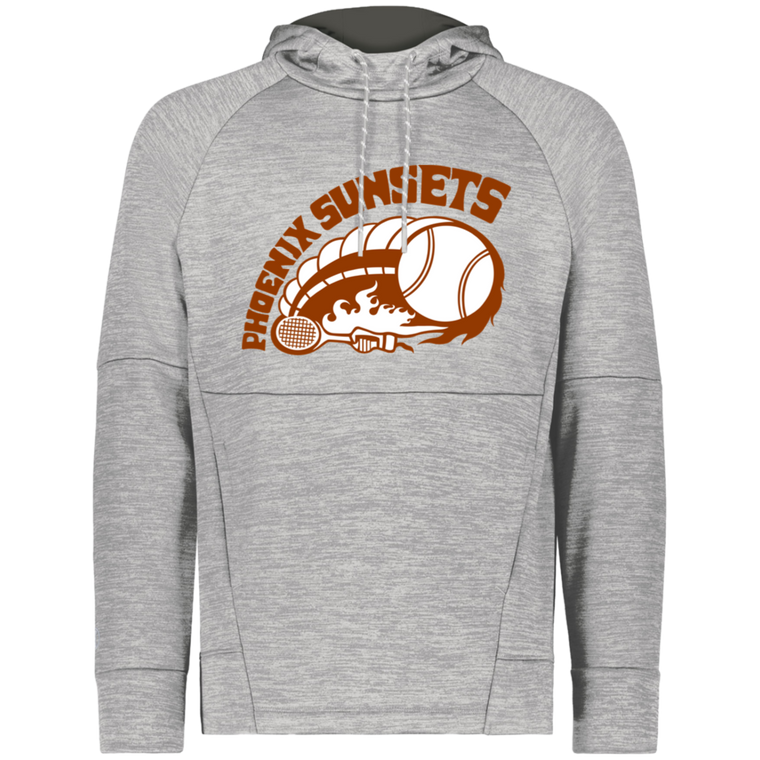 Phoenix Sunsets WTT Tennis Performance Fleece Hoodie in Athletic Grey