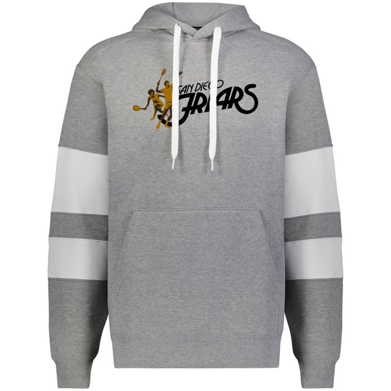 San Diego Friars WTT Tennis Athletic Fleece Hoodie in Charcoal Heather/White