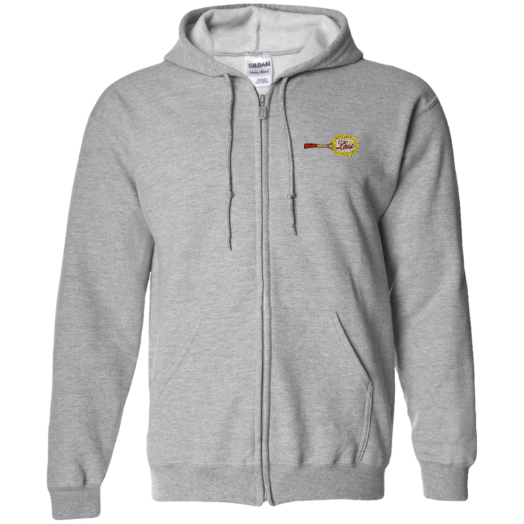 Hawaii Leis WTT Tennis Full Zip Hoodie in Sport Grey Front
