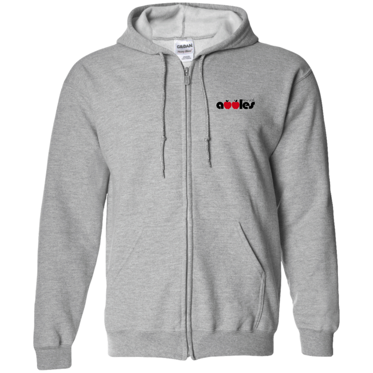 New York Apples Full Zip Hoodie WTT Tennis in Sport Grey Front