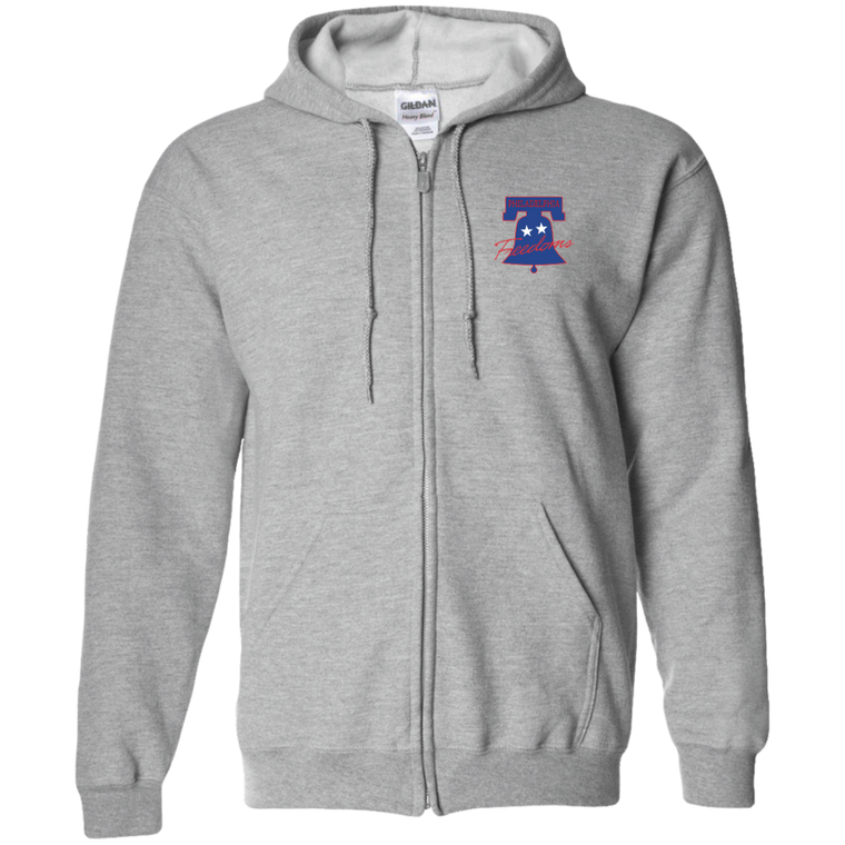 Philadelphia Freedoms Full Zip Hoodie WTT Tennis in Sport Grey Front