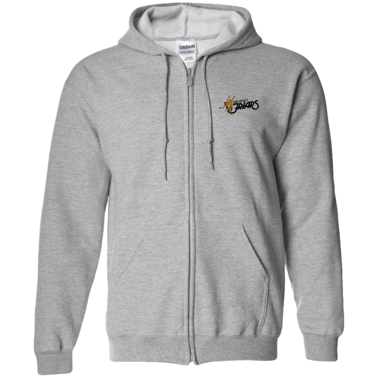 San Diego Friars Full Zip Hoodie WTT Tennis in Sport Grey Front