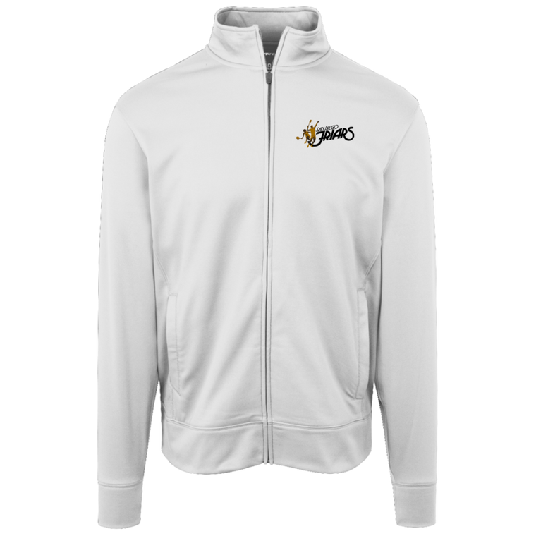 San Diego Friars Full Zip Fleece Jacket featuring vintage WTT tennis team logo in white front view