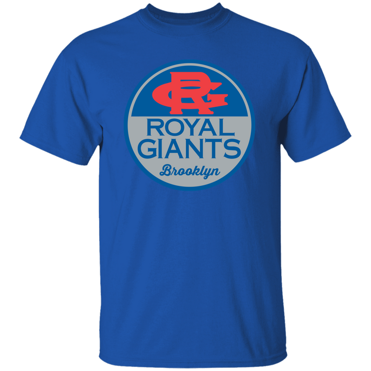 Brooklyn Royal Giants Tee Shirt Negro League Baseball color Royal Blue
