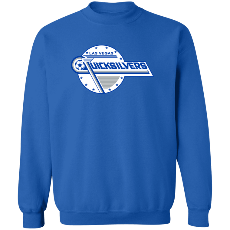 Las Vegas Quicksilvers Sweatshirt Classic Crewneck NASL Soccer color Royal Blue