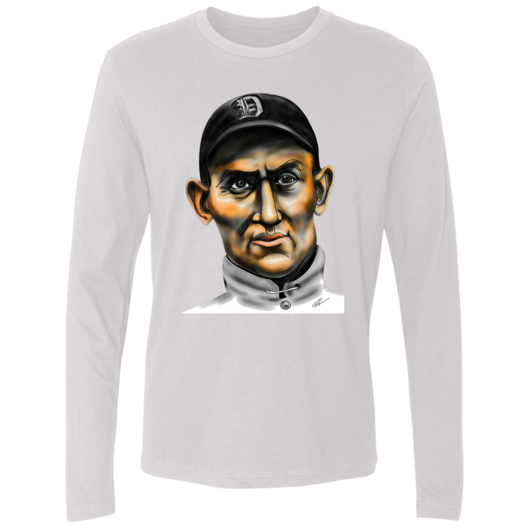 Ty Cobb Long Sleeve Shirt MLB Detroit Tigers color White