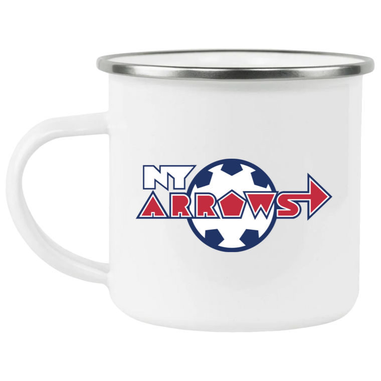 New York Arrows Camping Mug 12oz Enamel MISL Soccer