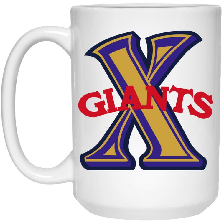 Cuban X-Giants Large Drink Mug 15 oz. Negro Leagues Baseball Team color White