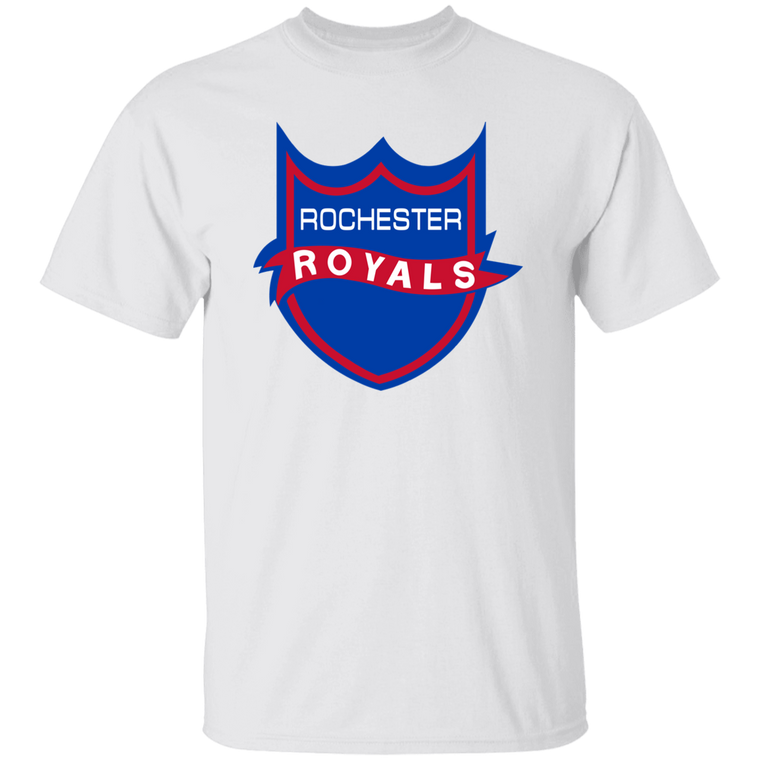 Rochester Royals T-shirt Short Sleeve Tee Shirt Cotton NBA Basketball Team color White