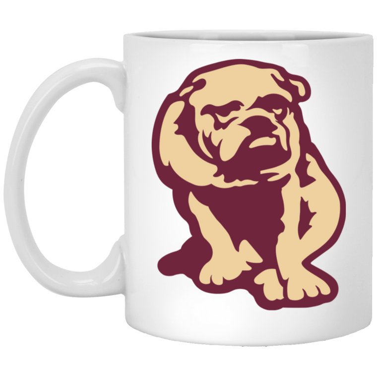 Canton Bulldogs Mug 11 oz. White Glossy Ceramic NFL Football Team Drinkware Canton Bulldogs Mug 11 oz. White Glossy Ceramic NFL Football Team Drinkware