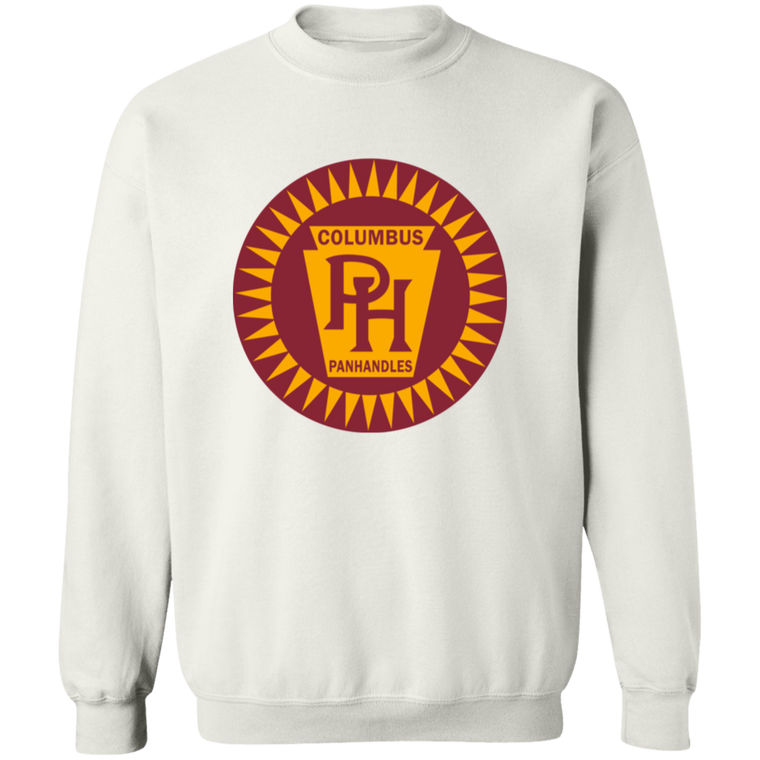 Columbus Panhandles Sweatshirt Crewneck Pullover NFL Football Team Fan Apparel color White