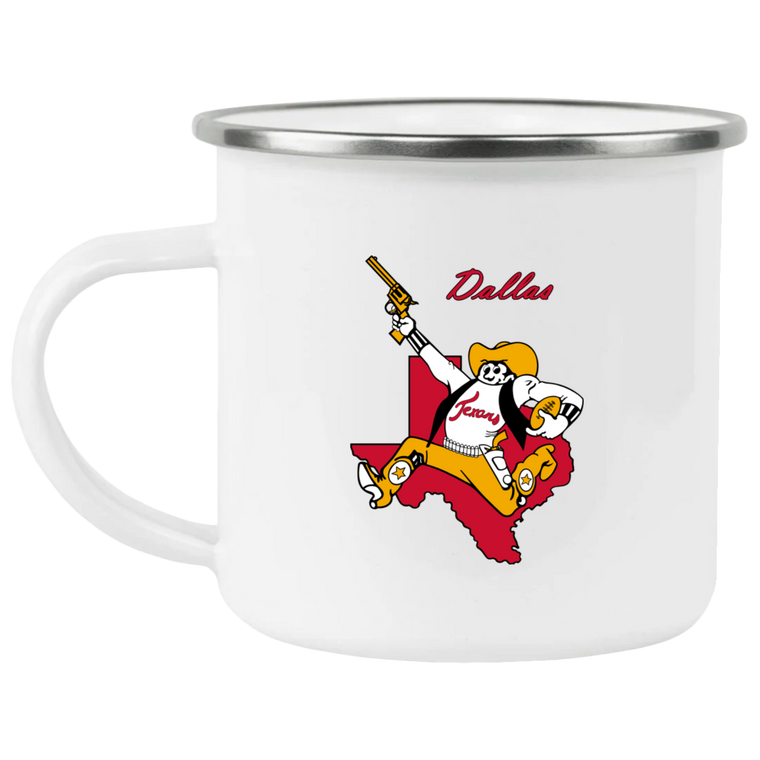 Dallas Texans Camping Mug 12 oz. Enamel NFL Football Team Drinkware