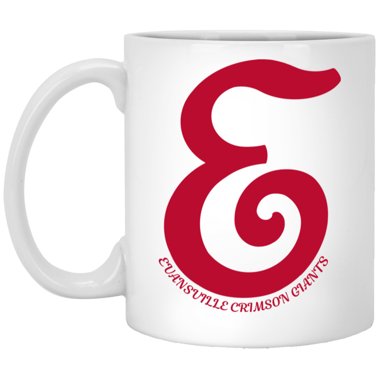 Evansville Crimson Giants Mug 11 oz. White Glossy Ceramic NFL Football Team Drinkware