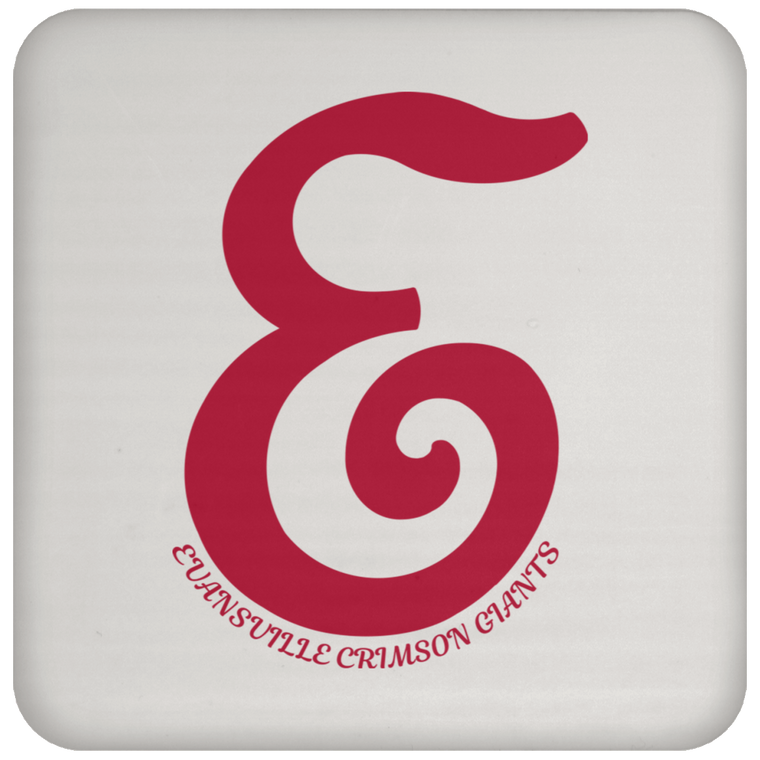 Evansville Crimson Giants Drink Coaster NFL Football Team Drinkware color White