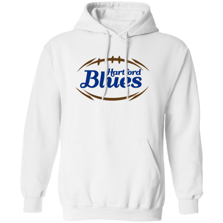 Hartford Blues Hoodie Pullover Classic NFL Football Team Fan Apparel color White