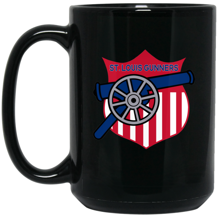 St. Louis Gunners Mug 15 oz. Black Glossy Ceramic NFL Football Team Drinkware St. Louis Gunners Mug 15 oz. Black Glossy Ceramic NFL Football Team Drinkware