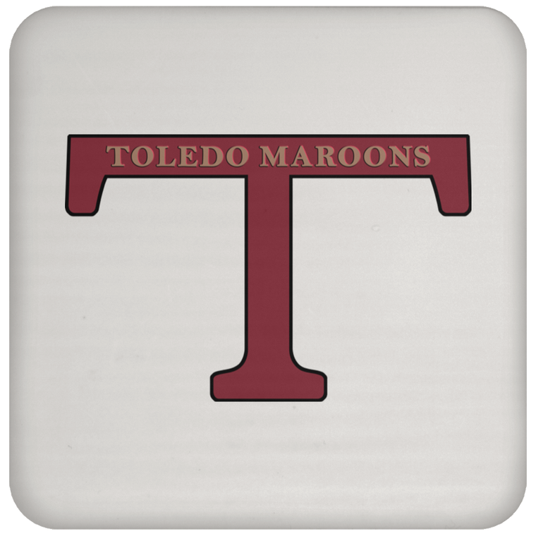Toledo Maroons Drink Coaster NFL Football Team Drinkware color White