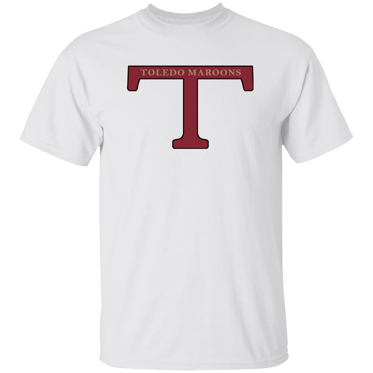 Toledo Maroons T-shirt Classic NFL Football Team Fan Apparel color White