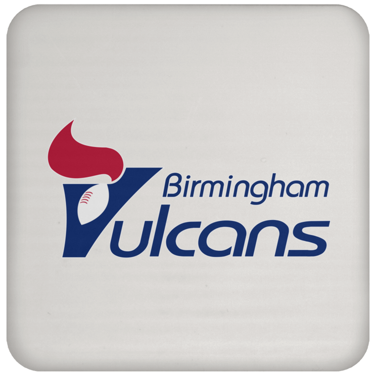 Birmingham Vulcans Drink Coaster WFL Football Team color White Birmingham Vulcans Drink Coaster WFL Football Team color White
