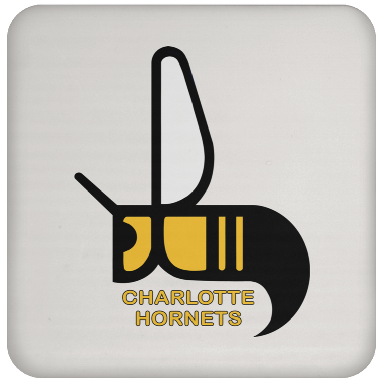 Charlotte Hornets Drink Coaster WFL Football Team color White