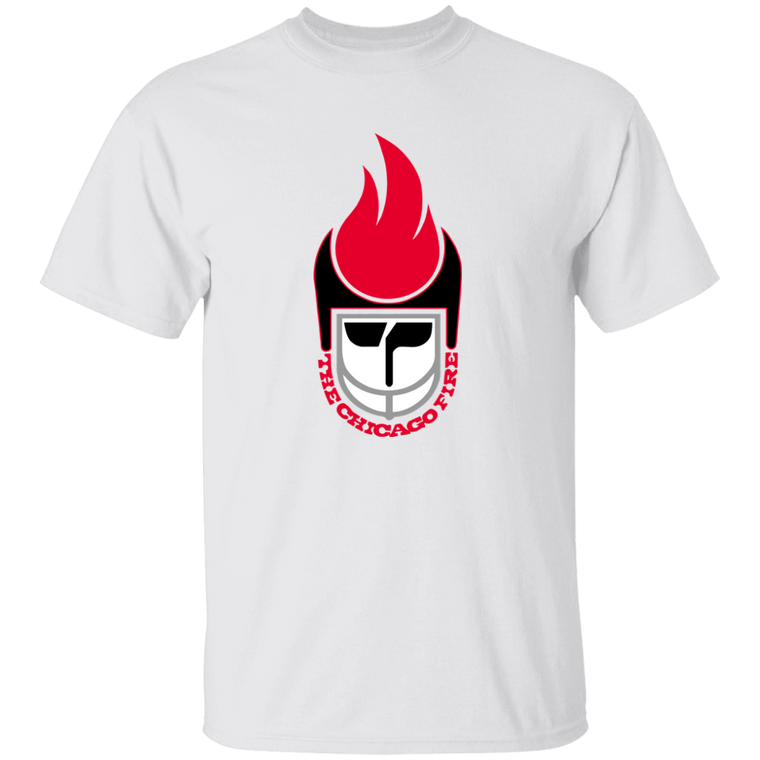 Chicago Fire T-shirt Classic WFL Football Team color White Chicago Fire T-shirt Classic WFL Football Team color White