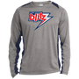 Chicago Blitz USFL Activewear Long Sleeve Shirt - Vintage Heather/True Navy