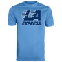 Los Angeles Express USFL Activewear Tee Shirt - Columbia Blue