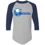 Portland Breakers USFL 3/4 Sleeve Raglan Tee Shirts - Athletic Heather/Navy