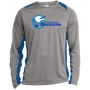 Portland Breakers USFL Activewear Colorblock Long Sleeve Shirt - Vintage Heather/True Royal