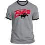 Tampa Bay Bandits USFL Ringer T-shirt - Athletic Heather/Jet Black