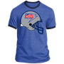 Chicago Blitz Helmet T-shirt Rarified Ringer in Heather Royal/Navy