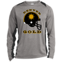 Denver Gold Helmet Long Sleeve Shirt Colorblock Challenger in Vintage Heather/Black